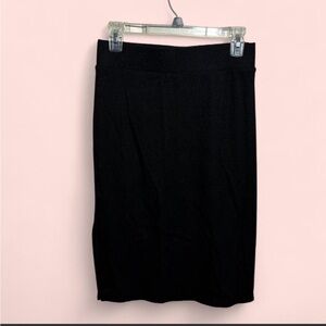Time and Tru Black Knit Pencil Skirt